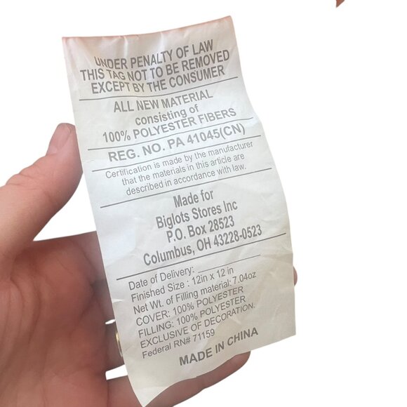 Clock Decorative Pillow 12" X 12" Alarm Clock Plush Stuffed Toy NEW NWT Pink - Picture 5 of 10